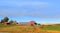 Barn in the middle of Prairies in Alberta