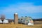 Barn With Mural of Water Cycle