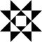 Barn quilt symbol icon