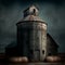 barn silo at dusk in the American Midwest GENERATIVE AI, GENERATIVE, AI,