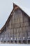 Barn surround in snow an Owl in Loft