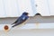Barn Swallow perched on a metal roof