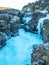 Barnafoss waterfall in winter season, Iceland