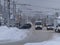 BARNAUL - JANUARY 21 Main city street at winter on January 21, 2018 in Barnaul, Russia