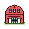 barndominium house color icon vector illustration