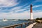 Barnegat Inlet and Lighthouse in Long Beach Island