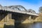 Barnes Railway Bridge, over the River Thames, London, UK