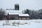 Barns with Freshly Fallen Snow