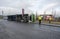 Barnsley, South Yorkshire, England - February 15, 2021. Road Traffic Accident, Heavy Goods Vehicle Overturned on the A6195,