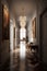 Barocco style hallway interior in luxury house