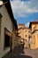 Barolo, province of Cuneo, Piedmont, Italy. July 2018. The alleys of the old town