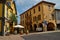 Barolo, province of Cuneo, Piedmont, Italy. July 2018. The alleys of the old town