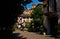 Barolo, province of Cuneo, Piedmont, Italy. July 2018. The alleys of the old town