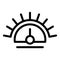 Barometer control icon, outline style