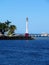 Baron Bliss Lighthouse on the island of Belize