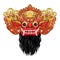 Barong. Traditional ritual Balinese mask. Vector color illustrat