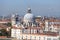 Baroque 17th century church Santa Maria della Salute, aerial view, Venice, Italy