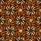Baroque 3d seamless pattern. Vector leafy autumn background. Han