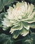 Baroque Blooms: A Luxurious Fusion of White, Green, and Gold in