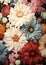 Baroque Blooms: A Palette of Warm and Subdued Colors in a Ground