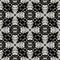 Baroque Damask black and white antique vector seamless pattern.