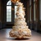 Baroque Elegance - Magnificent Multi-Tiered Wedding Cake