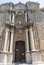 Baroque facade of San Mateo Apostol church with entrance door and columns, Tarifa SPAIN