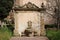 baroque fountain in a cistercian monastery (santo spirito) in agrigento in sicily (italy)