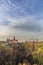 Baroque-Gothic Ksiaz Castle in a dreamy landscape