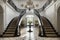 baroque-inspired staircase in grand entryway