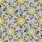 Baroque intricate seamless pattern. Vector floral background wit