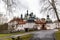 Baroque Klokoty church and cloister. Tabor city, Czech republic.