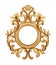 Baroque luxury golden frame Vector. Elegant mirror decor. Victorian ornaments rich framed