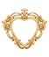 Baroque luxury golden frame Vector. Elegant mirror decor. Victorian ornaments rich framed