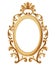 Baroque luxury golden frame Vector. Elegant mirror decor. Victorian ornaments rich framed trendy designs