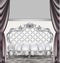 Baroque luxury sofa. Rich Imperial style Furniture. Vector realistic 3D designs