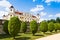 Baroque Milotice castle and gardens, South Moravia, Czech republic