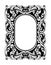 Baroque mirror frame. Vector Imperial decor design elements. Rich encarved ornaments line arts