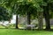 Baroque outbuildings in the beautiful gardens of Berleburg Palace, Bad Berle Bridge, North Rhine-Westphalia