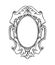 Baroque Oval Doodle Frame