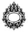 Baroque oval frame Vector. French Luxury rich intricate ornaments. Victorian Royal Style mirror decors