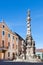 Baroque plaque column, Central Bohemia, Kutna Hora, Czech republic, Europe