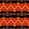 Baroque seamless pattern with golden chains and belts. Striped patch for scarfs, print, fabric