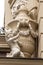 Baroque statue in Bratislava - little angel and vase