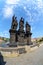 Baroque Statues on the Prague Charles Bridge.