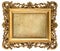 Baroque style golden picture frame with canvas