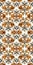 Baroque style pattern vertical seamless symmetrical wallpaper