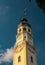 Baroque tower of town hall in Sniatyn, Ivano-Frankivsk region, Ukraine