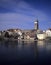 Baroque town with church steeple