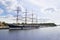 Barque Passat at the harbor of Lubeck-Travemunde